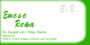 emese repa business card